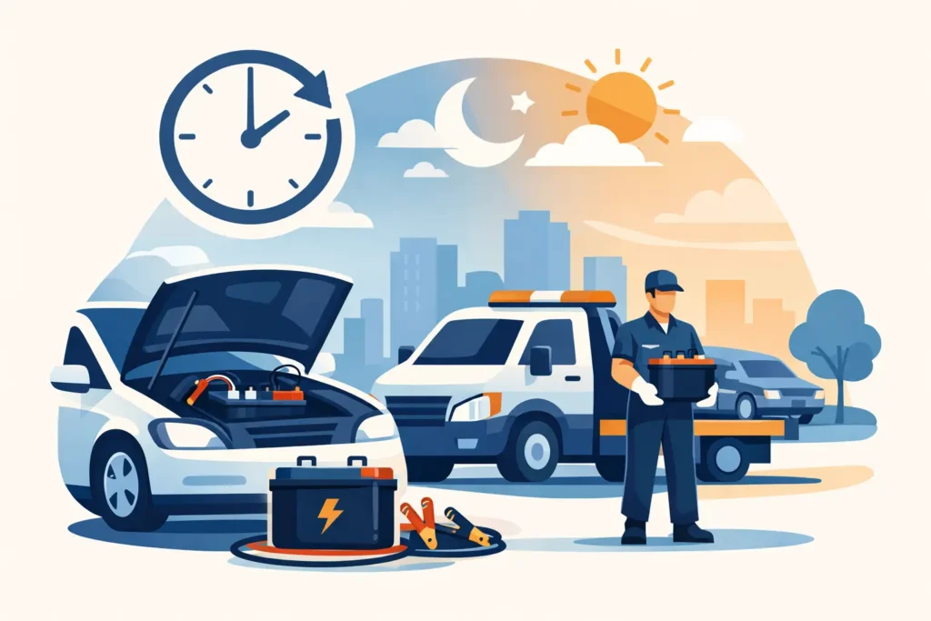24 Hour Car Battery Service When You Need It