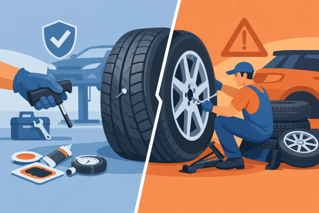 Tyre Repair vs Tyre Change: Which Is Safer?