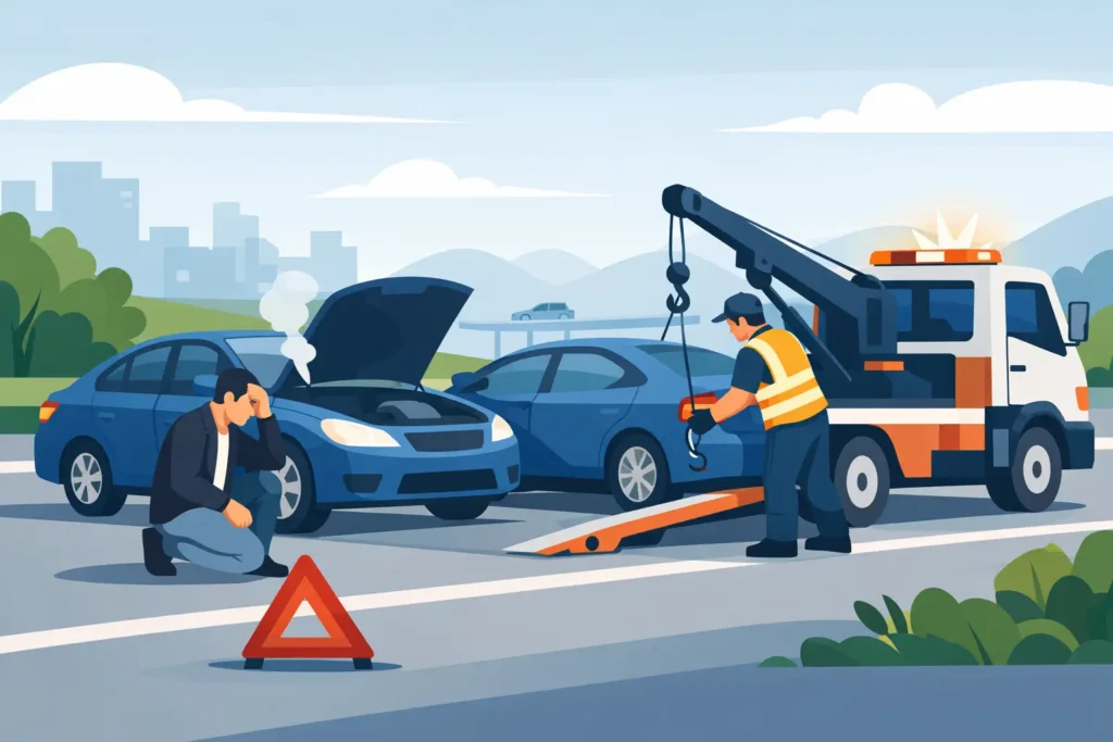 Car Recovery After a Breakdown: What to Do First