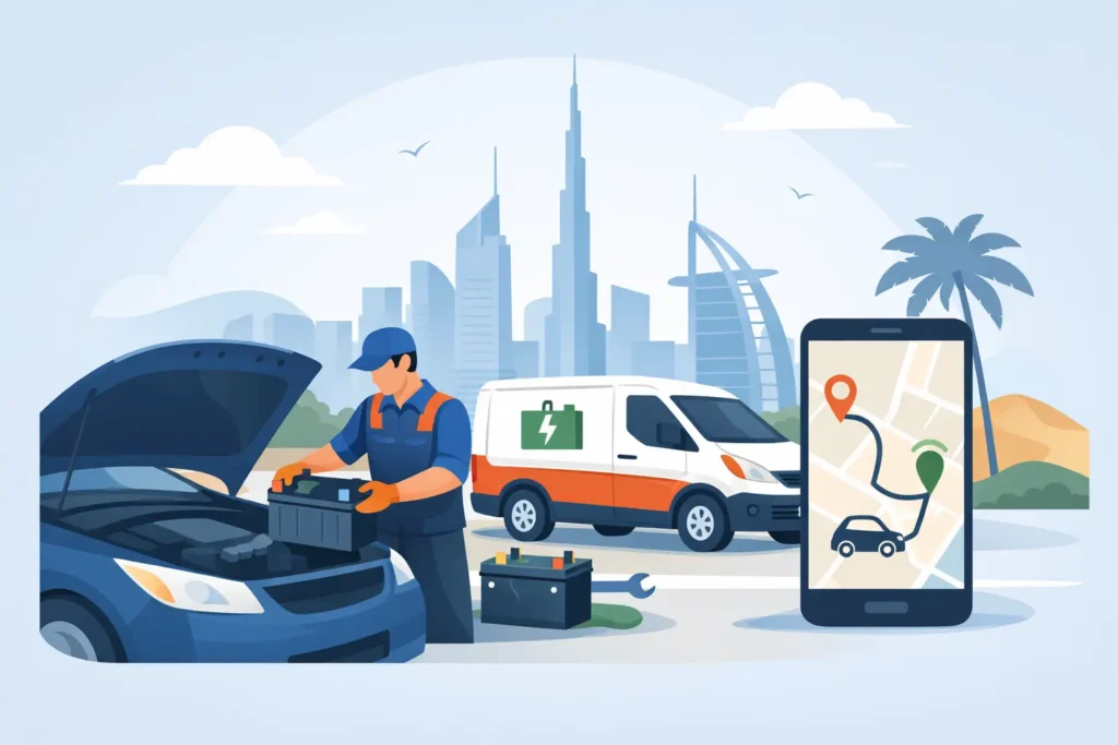 How Mobile Battery Installation Works in the UAE