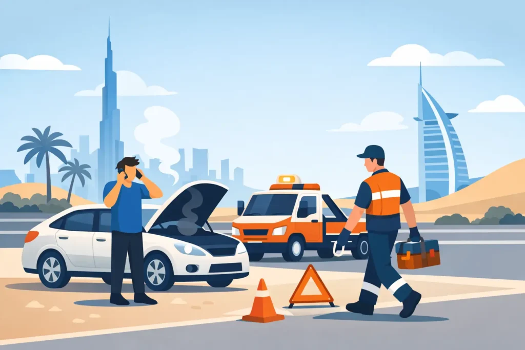 Roadside Assistance Dubai: What to Do First