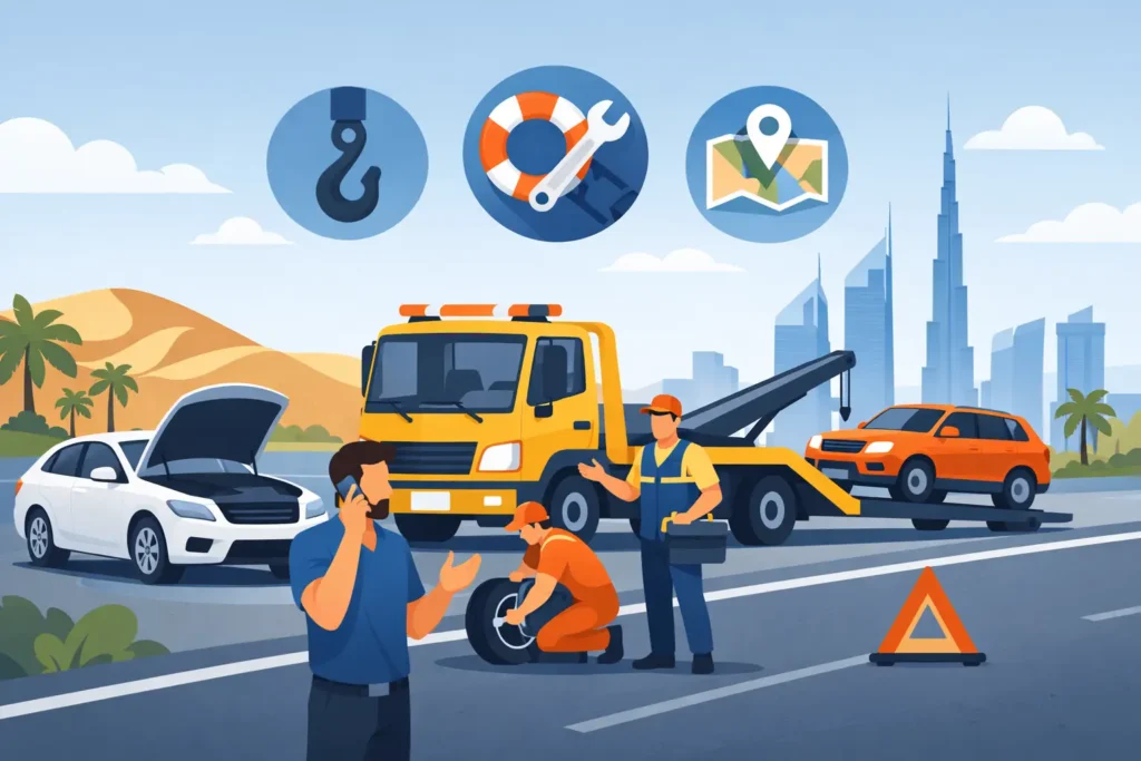 Best Roadside Help Options for UAE Drivers