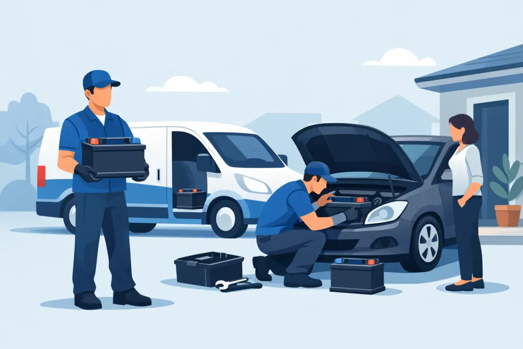 Car Battery Delivery and Installation at Your Door