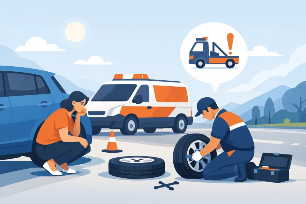 Flat Tyre Roadside Assistance When You Need It