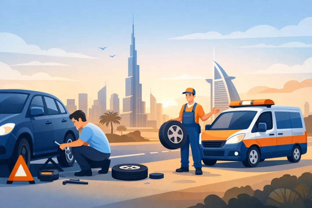 Flat Tyre Service Dubai When You Need It