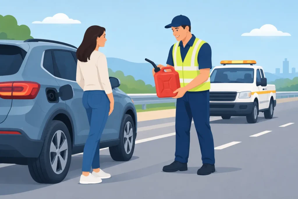 Run Out of Fuel Roadside? Get Help Safely