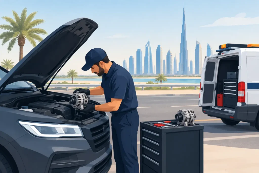 Alternator Repair Roadside Service in the UAE
