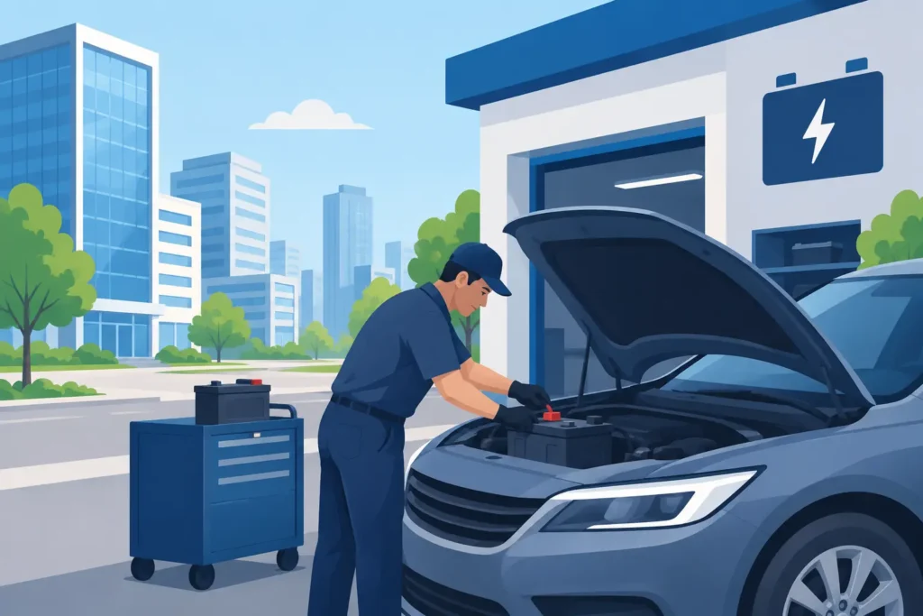 Battery Service Near Office: Get Back on the Road